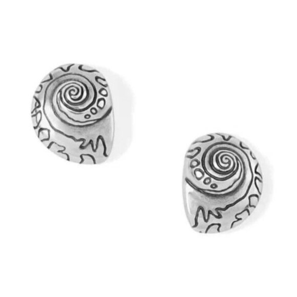 Brighton Shells Around the World Post Silver Earrings  JA9070  $48 NWTag - Picture 1 of 1